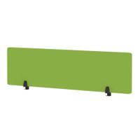 Air Desktop Screen 1600 x 400mm Bespoke Myrrh Green Fabric