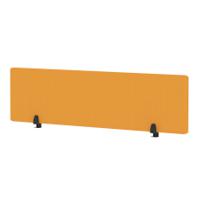 Air Desktop Screen 1600 x 400mm Bespoke Senna Yellow Fabric