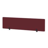 Air Desktop Screen 1800 x 400mm Bespoke Ginseng Chilli Fabric