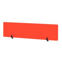 Air Desktop Screen 1800 x 400mm Bespoke Tabasco Orange Fabric