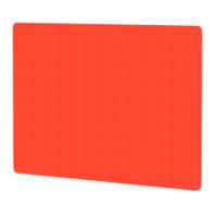 Air Screen for Back-to-Back Desk 1200 x 800mm Bespoke Tabasco Orange Fabric