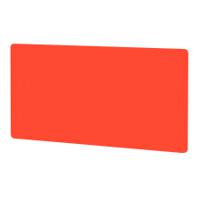 Air Screen for Back-to-Back Desk 1800 x 800mm Bespoke Tabasco Orange Fabric