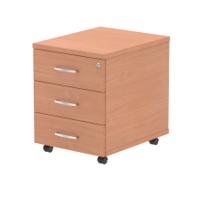 Impulse 3 Drawer Mobile Pedestal Beech I000065