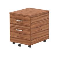 Dynamic Impulse 2 Drawer Mobile Pedestal Walnut I000124