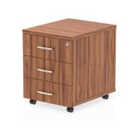 Dynamic Impulse 3 Drawer Mobile Pedestal Walnut I000125