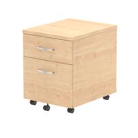 Dynamic Impulse 2 Drawer Mobile Pedestal Maple I000244