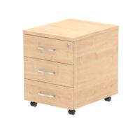 Dynamic Impulse 3 Drawer Mobile Pedestal Maple I000245