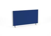 Impulse Straight Screen W800 x D25 x H400mm Blue With Silver Frame - I000265