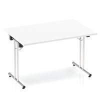 Dynamic Impulse 1200mm Folding Rectangular Table White Top I000708