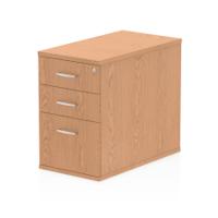 Dynamic Impulse 800mm Deep Desk High Pedestal Oak I000779