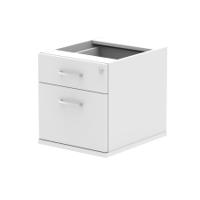 Impulse 2 Drawer Fixed Pedestal White I001642