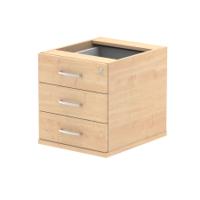 Dynamic Impulse 3 Drawer Fixed Pedestal Maple I001646