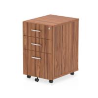 Dynamic Impulse 3 Drawer Under Desk Pedestal Walnut I001651