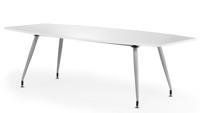 White Gloss Writable 2400 Boardroom Table