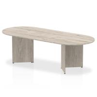 Impulse 2400 Boardroom Table Grey Oak Arrowhead