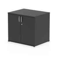 Impulse 600mm Deep Desk High Cupboard Black