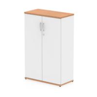 Impulse 1200mm Cupboard Oak and White