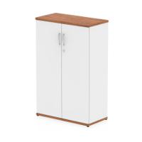 Impulse 1200mm Cupboard Walnut and White