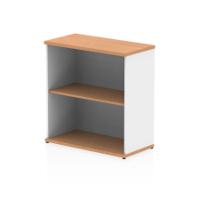 Impulse 800mm Bookcase Oak and White