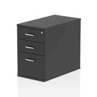 Impulse 800mm Deep Desk High Pedestal Black