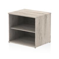 Impulse 600mm Deep Desk High Bookcase Grey Oak