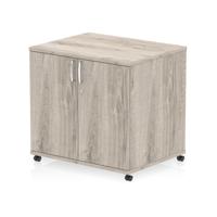 Impulse 600mm Deep Mobile Cupboard Grey Oak