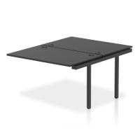 Impulse Bench B2B Ext Kit 1200 Black Frame Office Bench Desk Black