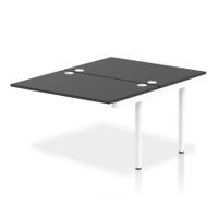 Impulse Bench B2B Ext Kit 1200 White Frame Office Bench Desk Black