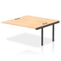 Impulse Bench B2B Ext Kit 1600 Black Frame Office Bench Desk Maple