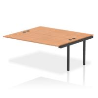 Impulse Bench B2B Ext Kit 1800 Black Frame Office Bench Desk Oak