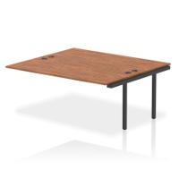 Impulse Bench B2B Ext Kit 1800 Black Frame Office Bench Desk Walnut