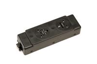Impulse 2 x UK Sockets (3.15A), NO Switches