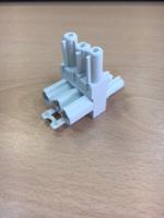 Impulse T Distribution Connector - One in Two Out Includes Locking Clips