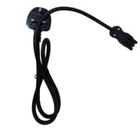 Volta Mains Power Cable - UK Plug with 13A Fuse Lead to Female Connector - Length: 4metre
