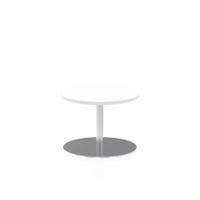 Dynamic Italia 600mm Poseur Round Table White Top 475mm High Leg ITL0102