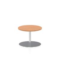 Dynamic Italia 600mm Poseur Round Table Oak Top 475mm High Leg ITL0104