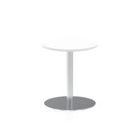 Dynamic Italia 600mm Poseur Round Table White Top 725mm High Leg ITL0108