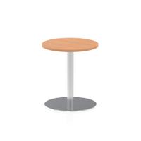 Dynamic Italia 600mm Poseur Round Table Oak Top 725mm High Leg ITL0110