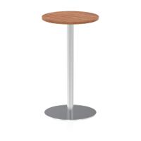 Dynamic Italia 600mm Poseur Round Table Walnut Top 1145mm High Leg ITL0113