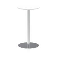 Dynamic Italia 600mm Poseur Round Table White Top 1145mm High Leg ITL0114