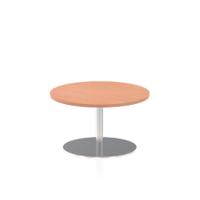 Dynamic Italia 800mm Poseur Round Table Beech Top 475mm High Leg ITL0118