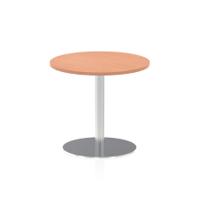 Dynamic Italia 800mm Poseur Round Table Beech Top 725mm High Leg ITL0124