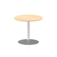 Dynamic Italia 800mm Poseur Round Table Maple Top 725mm High Leg ITL0127