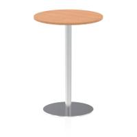 Dynamic Italia 800mm Poseur Round Table Oak Top 1145mm High Leg ITL0134