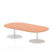 Dynamic Italia 1800mm Poseur Boardroom Table Beech Top 475mm High Leg ITL0172