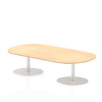 Dynamic Italia 1800mm Poseur Boardroom Table Maple Top 475mm High Leg ITL0175