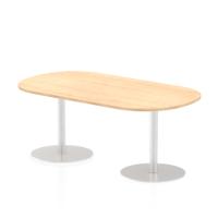 Dynamic Italia 1800mm Poseur Boardroom Table Maple Top 725mm High Leg ITL0181