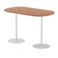 Dynamic Italia 1800mm Poseur Boardroom Table Walnut Top 1145mm High Leg ITL0185