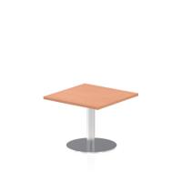 Dynamic Italia 600mm Poseur Square Table Beech Top 475mm High Leg ITL0208