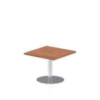 Dynamic Italia 600mm Poseur Square Table Walnut Top 475mm High Leg ITL0209